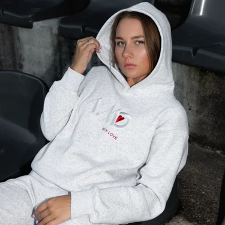 A.MO LOVE džemperis – pilkas (melange)