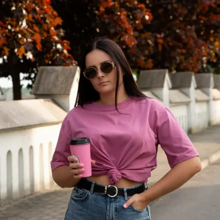 Alyviniai oversize marškinėliai moterims