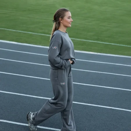 BREEZE kelnės plačios - pilkos